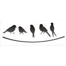 Stencil de Acetato para Pintura Opa 10x30 2161 Passaros Stencil de Acetato para Pintura Opa 10x30 2161 Passaros