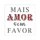 Stencil de Acetato para Pintura OPA Simples 10 x 10 cm 2906 Frase Mais Amor