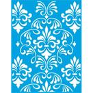 Stencil de Parede Wall Litoarte 32 x 42,2 cm - STW-008 Arabescos
