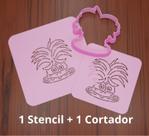 Stencil Divertidamente Ansiedade + Cortador