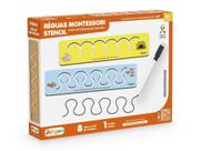 Stencil Educativo Infantil Reguas Montessori