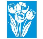 Stencil Especial Pintura Flores 21,1x17,2 Stm-300 - Litoarte