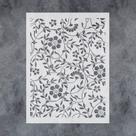 Stencil GSS Designs Flourish 30x40cm para madeira, tela e papel
