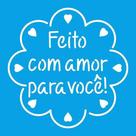 Stencil Litoarte 10 x 10 cm - ST-X-367 Selo Feito com Amor