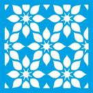Stencil Litoarte 10 x 10 cm - ST-X-371 Azulejo Estampa Flores Stencil Litoarte 10 x 10 cm - ST-X-371 Azulejo Estampa Flores
