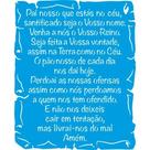 Stencil Litoarte 17 x 21 cm - STM-657 Pai Nosso No Pergaminho