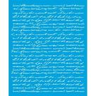 Stencil Litoarte 17 x 21 cm - STME-002 Texto Manuscrito