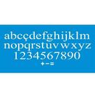 Stencil Litoarte 17 x 42 cm - STG-052 Alfabeto