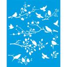 Stencil Litoarte 20 x 25 cm - STR-073 Pássaros e Galhos Stencil Litoarte 20 x 25 cm - STR-073 Pássaros e Galhos