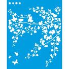 Stencil Litoarte 20 x 25 cm - STR-074 Ramo De Árvore Sobreposição