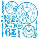 STENCIL LITOARTE 20X20 STXX-235 STEAMPUNK - Arte e Criatividade