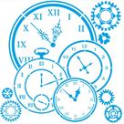 Stencil Litoarte 20x20 STXX-236 Steampunk - Arte e Criatividade