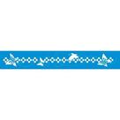 Stencil Litoarte 4,2 x 28,6 cm - STB-019 Flores Borboletas