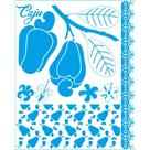 Stencil Litoarte Rose Ferreira 20 x 25 cm - STR-242 Kit Cozinha : Caju Stencil Litoarte Rose Ferreira 20 x 25 cm - STR-242 Kit Cozinha : Caju