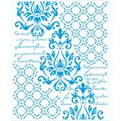 Stencil Litoarte Tays Rocha 20 x 25 cm - STR-252 Arabesco