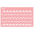 Stencil Love, Love - Ref.3042 - 30x18cm - 1 unidade - RR Cortadores - Rizzo