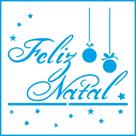 Stencil Natal Litoarte 10 X 10 cm - STNX - 029 Feliz Natal