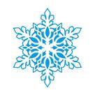 Stencil Natal Litoarte 14 X 14 cm - STAN - 002 Flocos de Neve
