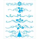 Stencil Natal Litoarte 25 X 20 cm - STRN - 012 Fitas, Laços, Arabescos Stencil Natal Litoarte 25 X 20 cm - STRN - 012 Fitas, Laços, Arabescos