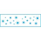 Stencil Natal Litoarte 28 X 8 cm - STN - 040 Estrelas e Brilhos