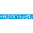 Stencil Natal Litoarte 4,2 x 28,5 cm - STBN-002 Barrado Arabesto e Flocos de Neve