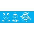 Stencil Opa 10 x 30 cm - Bonecos Natalinos - 3699 Stencil Opa 10 x 30 cm - Bonecos Natalinos - 3699