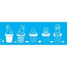 Stencil Opa 10 x 30 cm - Coelhos em Vasos - 3478 Stencil Opa 10 x 30 cm - Coelhos em Vasos - 3478