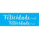 Stencil Opa 10 x 30 cm - Felicidade - 3141