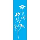 Stencil Opa 10 x 30 cm - Flor Cosmos - 1719