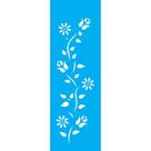 Stencil Opa 10 x 30 cm - Flores e Botões - 729 Stencil Opa 10 x 30 cm - Flores e Botões - 729