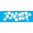 Stencil Opa 10 x 30 cm - Flores Hibisco II - 968 Stencil Opa 10 x 30 cm - Flores Hibisco II - 968