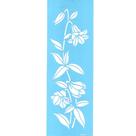 Stencil Opa 10 x 30 cm - Flores Lírio Nepalense - 3534
