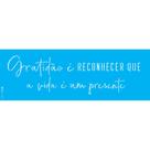 Stencil Opa 10 X 30 cm - Frase Gratidão é Reconhecer - 3497 Stencil Opa 10 X 30 cm - Frase Gratidão é Reconhecer - 3497