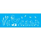 Stencil Opa 10 x 30 cm - Infantil Patinhos - 3691