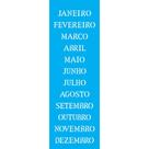 Stencil Opa 10 x 30 cm - Meses - 1470