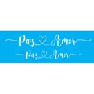 Stencil Opa 10 X 30 cm - Palavras Lettering Paz e Amor - 3135 Stencil Opa 10 X 30 cm - Palavras Lettering Paz e Amor - 3135