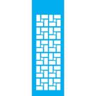 Stencil Opa 10 x 30 cm - Tijolos II - 714
