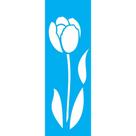 Stencil Opa 10 x 30 cm - Tulipa II - 1871