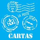 Stencil Opa 14 X 14 cm - Cartas - 1135