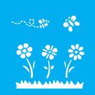 Stencil Opa 14 X 14 cm - Jardim - 991