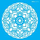 Stencil Opa 14 x 14 cm - Mandala Flor Redonda - 2694