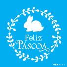 Stencil Opa 14 x 14cm - Feliz Páscoa II - 3480