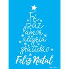 Stencil Opa 15 x 20 cm - Arvore De Natal Palavras - 3450 Stencil Opa 15 x 20 cm - Arvore De Natal Palavras - 3450