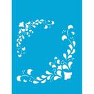 Stencil Opa 15 X 20 cm - Cantoneira Folhas - 1043 Stencil Opa 15 X 20 cm - Cantoneira Folhas - 1043