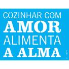 Stencil Opa 15 X 20 cm - Cozinhar Com Amor - 2705 Stencil Opa 15 X 20 cm - Cozinhar Com Amor - 2705