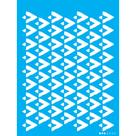Stencil Opa 15 X 20 cm - Estamparia : Triângulos Irregulares - 3350