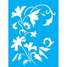 Stencil Opa 15 X 20 cm - Flor Arabesco - 1880
