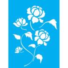 Stencil Opa 15 X 20 cm - Flor Peônia - 1317