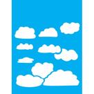 Stencil Opa 15 X 20 cm - Nuvens - 746 Stencil Opa 15 X 20 cm - Nuvens - 746
