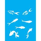 Stencil Opa 15 X 20 cm - Peixinhos - 2043